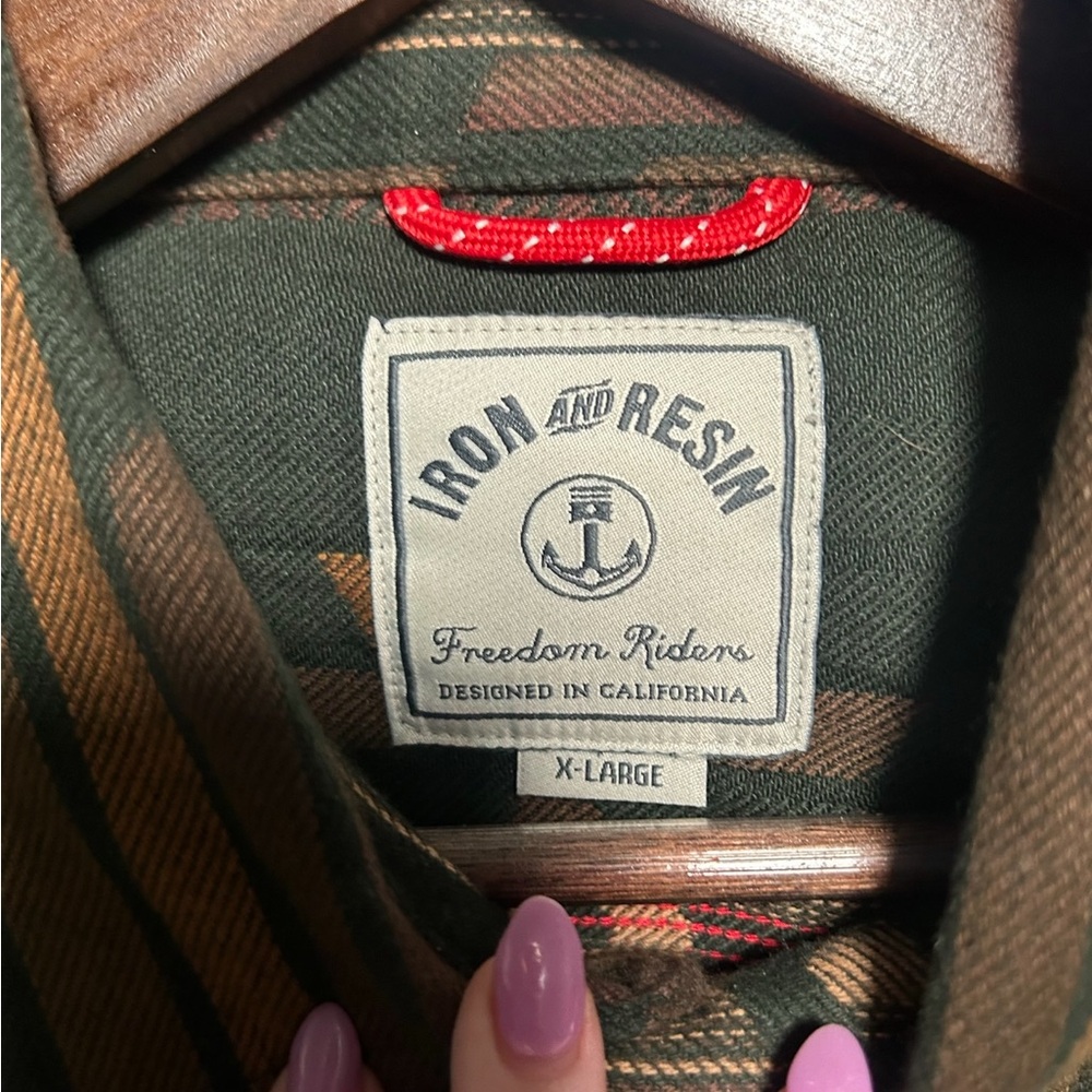 Iron and Resin flannel